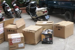 Bắt giữ lô máy phát điện lậu