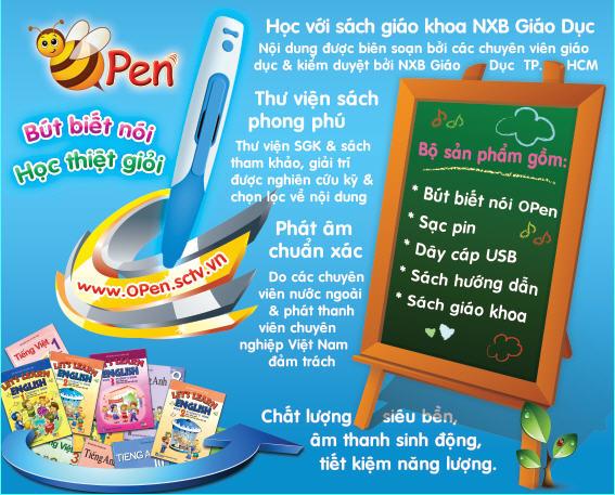 Hướng dẫn sử dụng bút chấm đọc Open